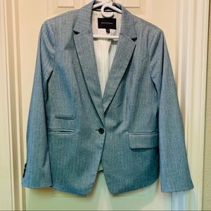 Turquoise Herringbone Banana Republic Blazer 12P